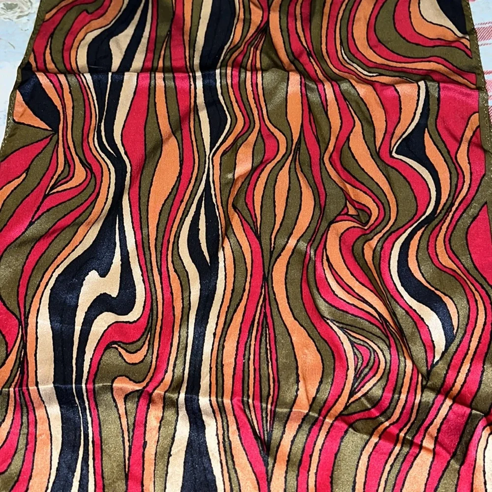 Charter Club 100% Silk oblong scarf 26” x 11”